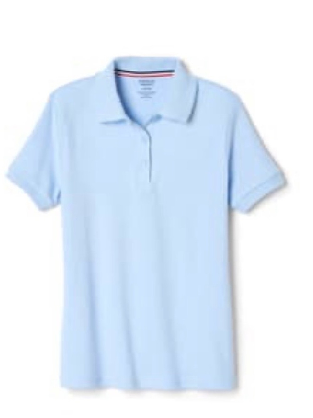 French Toast Light Blue Short Sleeve Polo for Kids